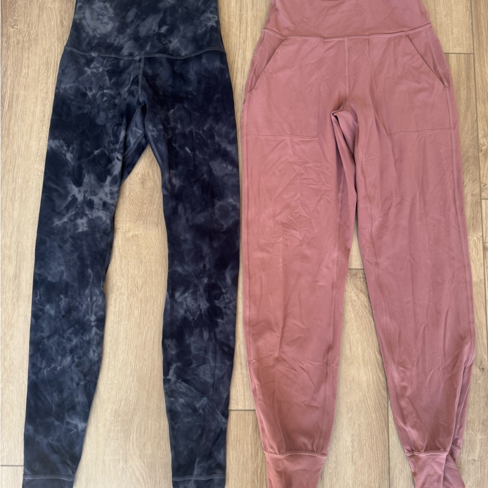 lululemon athletica Black and Pink Joggers